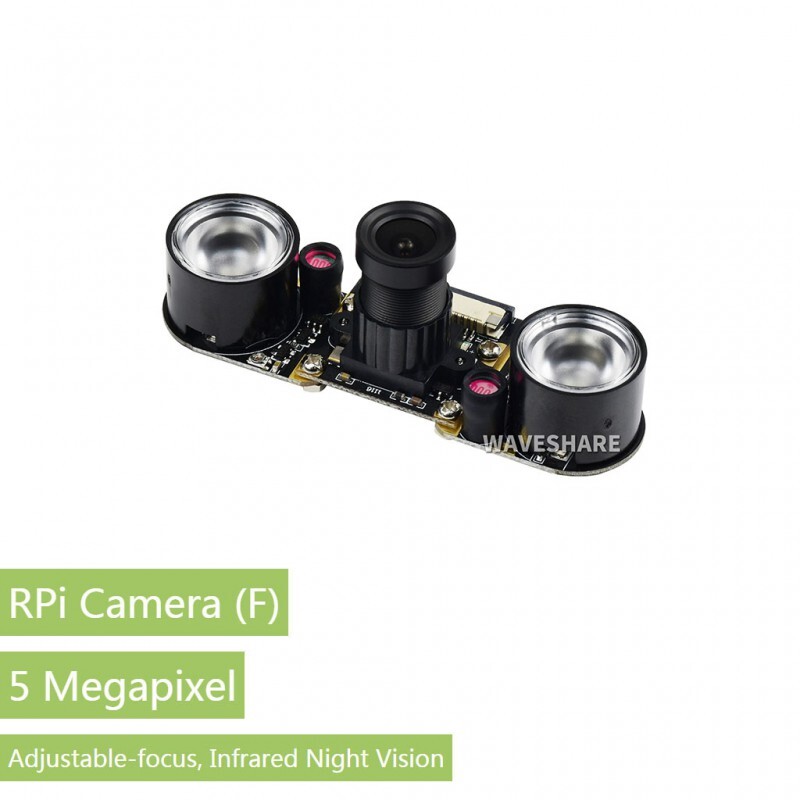 Waveshare Raspberry Pi Kamera (F) Justerbar fokus 5 Megapixel OV5647