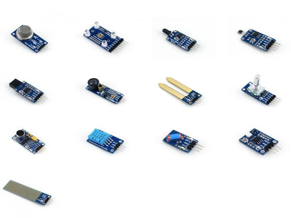 Waveshare Sensorpakke – 13 forskellige sensorer i én pakke til Arduino
