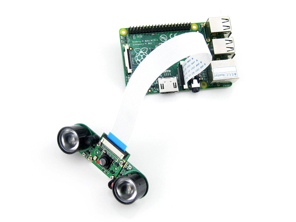 Waveshare Infrarødt lyssensor-LED-kort med bredt synsfelt til Raspberry Pi Kamera