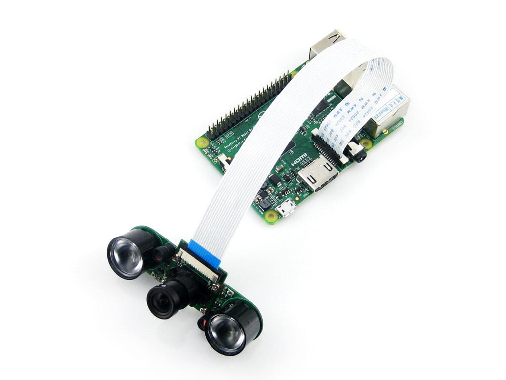 Waveshare Infrarødt lyssensor-LED-kort med bredt synsfelt til Raspberry Pi Kamera
