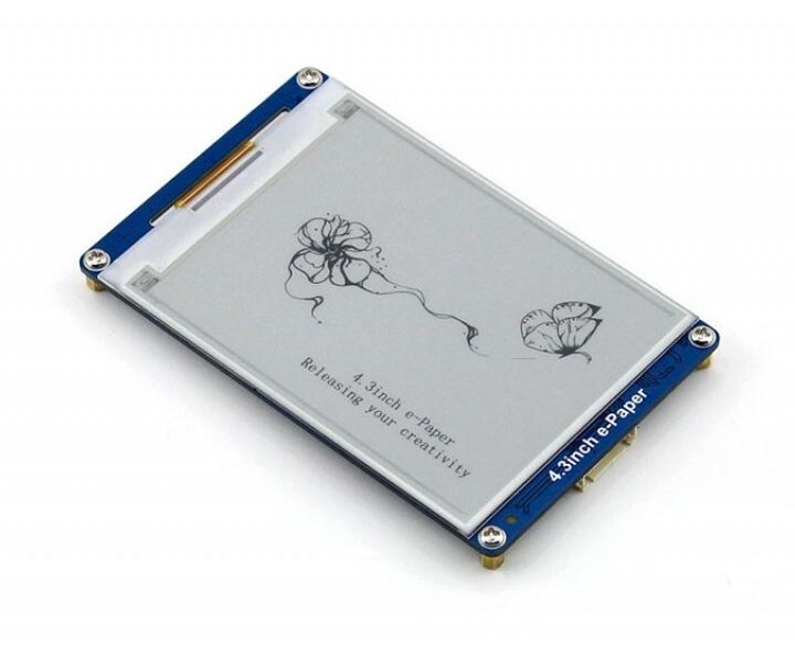 Waveshare 4,3 Zoll 800x600 E-Ink E-Paper Display LCD seriel interface Arduino