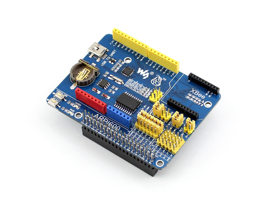 Waveshare ARPI600 IO-udvidelsesplade til Raspberry Pi Understøtter Arduino XBee-moduler med forskellige interfaces