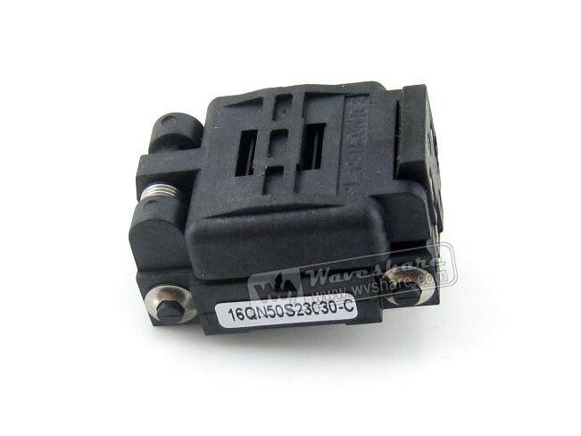 Plastronics 16QN50S23030 IC Test & Burn-in Socket til QFN16 MLP16 MLF16 pakke