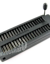 Waveshare DIP 40 Pin ZIF Stik (Sort) IC Test & Burn-in Stik til DIP40 pakke