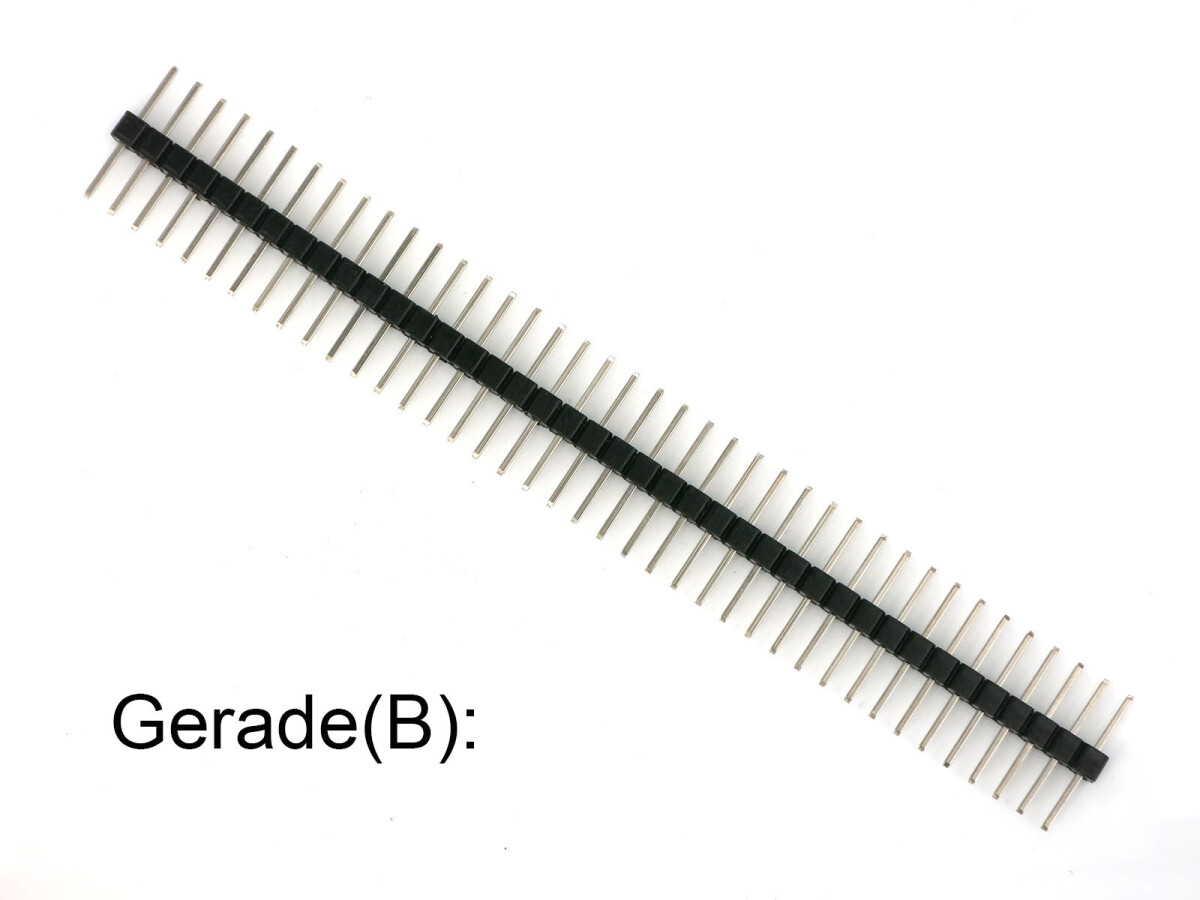 Single Double Row Pin Male Header Stiftleiste Strip 1x40 Pin Gerade(B) 5 stk