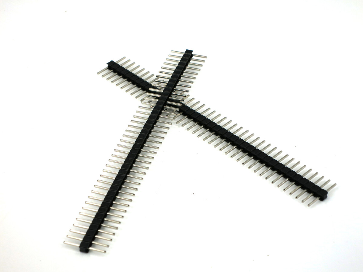 Single Double Row Pin Male Header Stiftleiste Strip 1x40 Pin Gerade(B) 5 stk