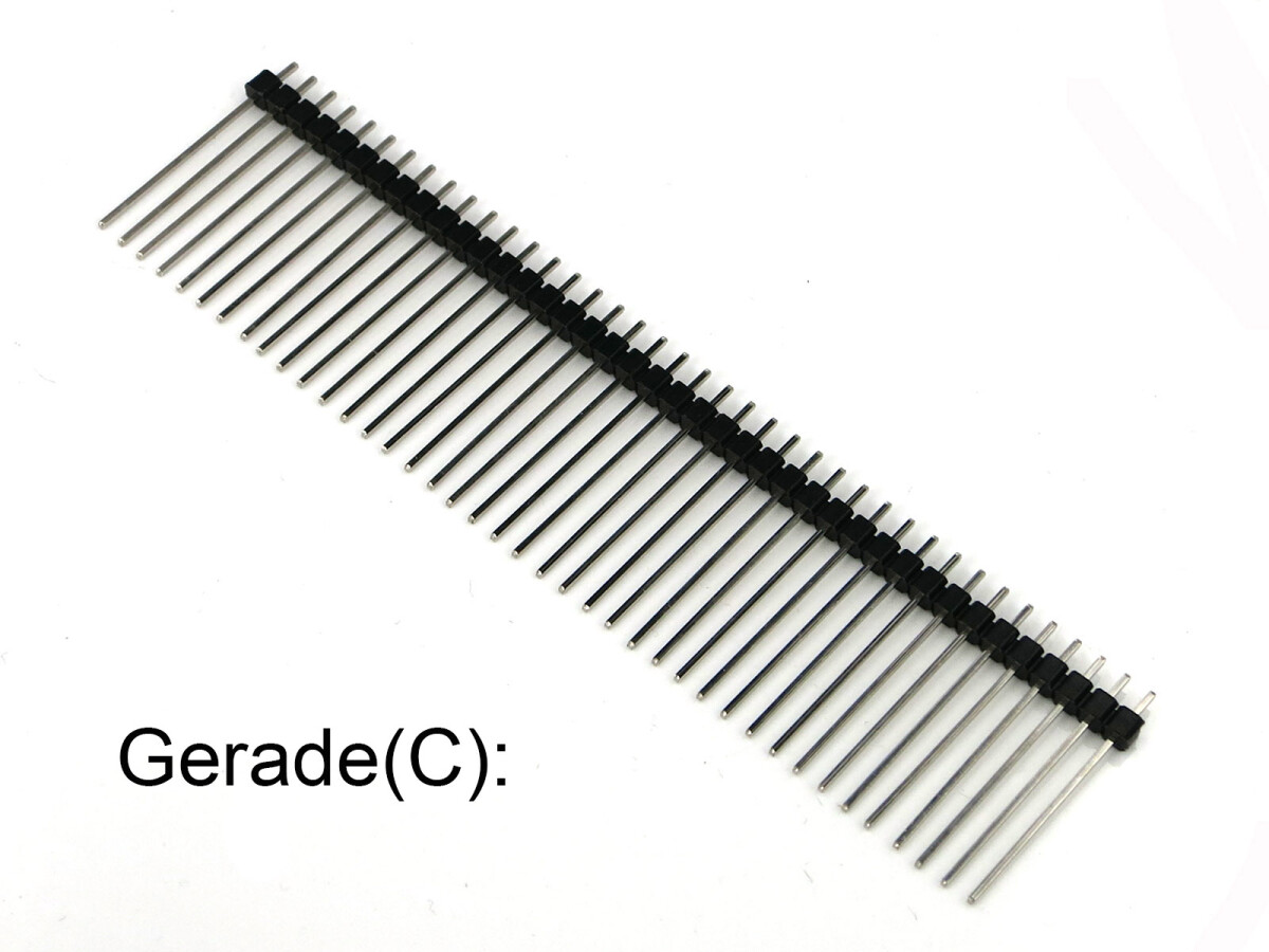 Single Double Row Pin Male Header Stiftleiste Strip 1x40 Pin Gerade(C) 5 stk