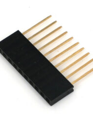 Single Double Row Pin Female Header Buchse, 1x10 Pin, lige og lang, 5 styk