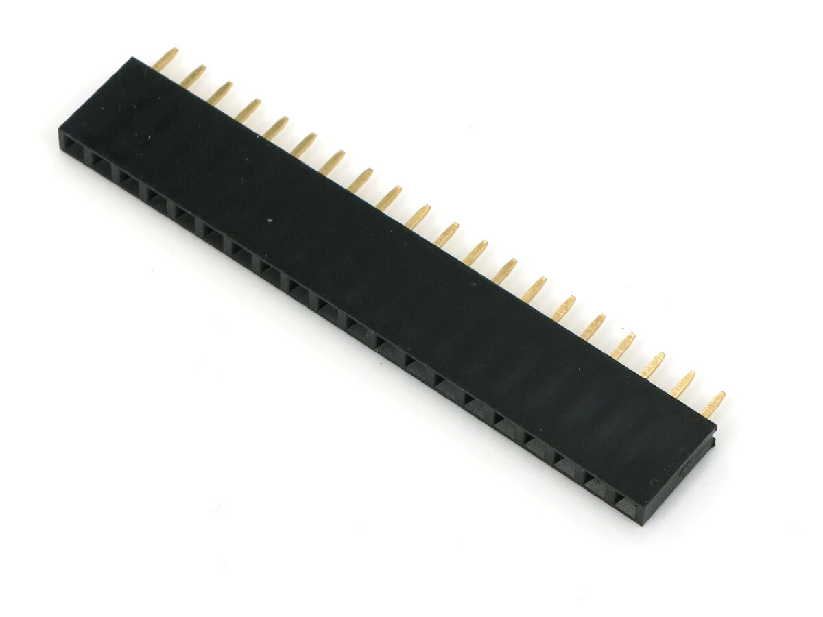 Single Double Row Pin Female Header Buchse, 1x20 Pin, Gerade, 5 styk