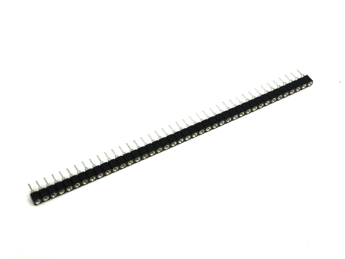 Single Double Row Pin Female Header Buchse, 1x40 Pins, rund, 5 styk