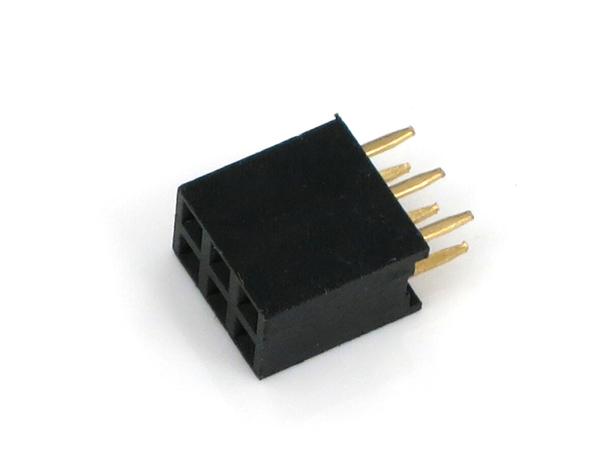 Single Double Row Pin Female Header Buchse 2x3 Pin Gerade 5 stk