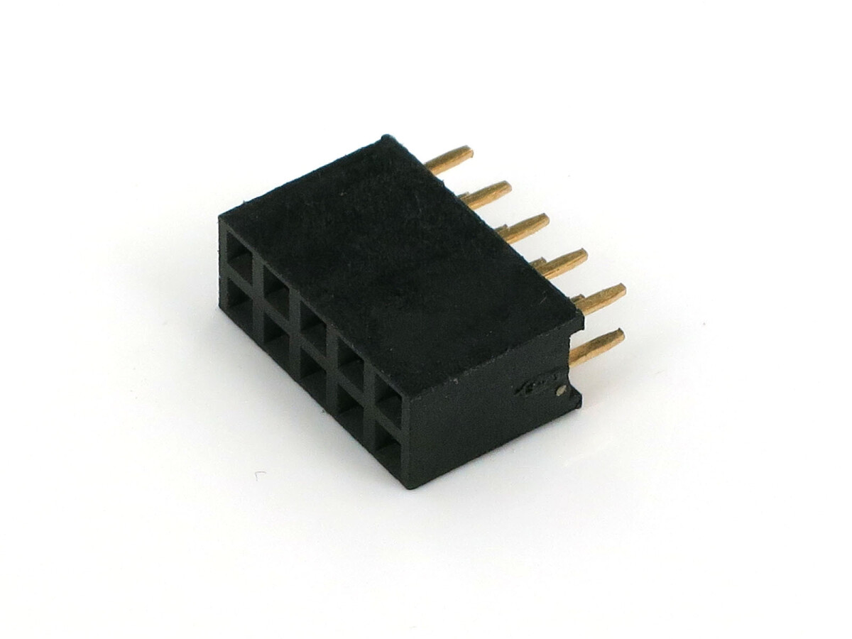 Single Double Row Pin Female Header Buchse 2x5 Pin Gerade 5 stk