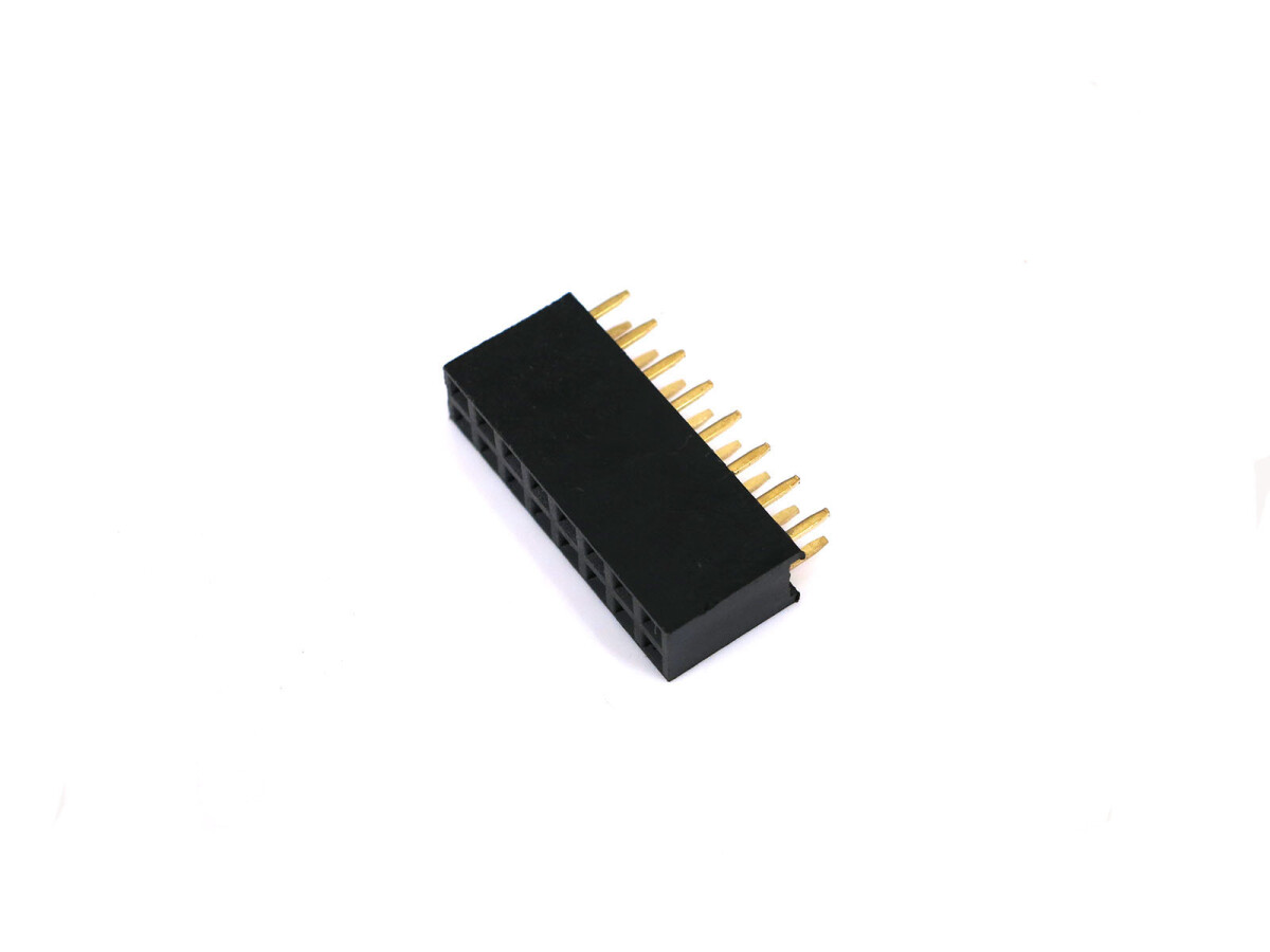 Single Double Row Pin Female Header Buchse, 2x8 Pins, gerade, 5 styk