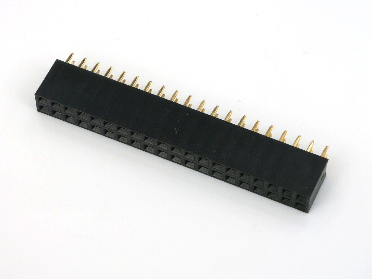 Single Double Row Pin Female Header Buchse 2x20 Pins Rett 5 stk