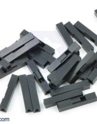 2,54mm DuPont jumper Crimp-hus Stik 1x1Pin 25 pakke