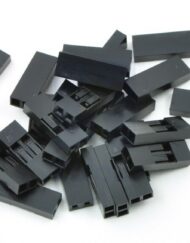 2,54mm DuPont jumper Crimp Connector hus Stik 1x2Pin 25 pak