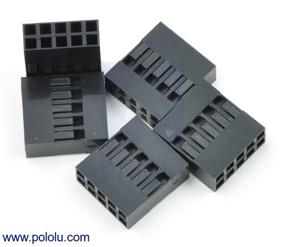 2,54mm DuPont jumper Crimp Connector hus Stik 2x5Pin 5 pak