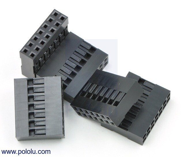 2,54mm DuPont jumper Crimp-hus Stik 2x7Pin 5 pak
