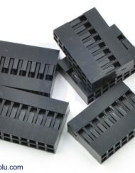 2,54mm DuPont jumper Crimp-hus Stik 2x8Pin 5 pak