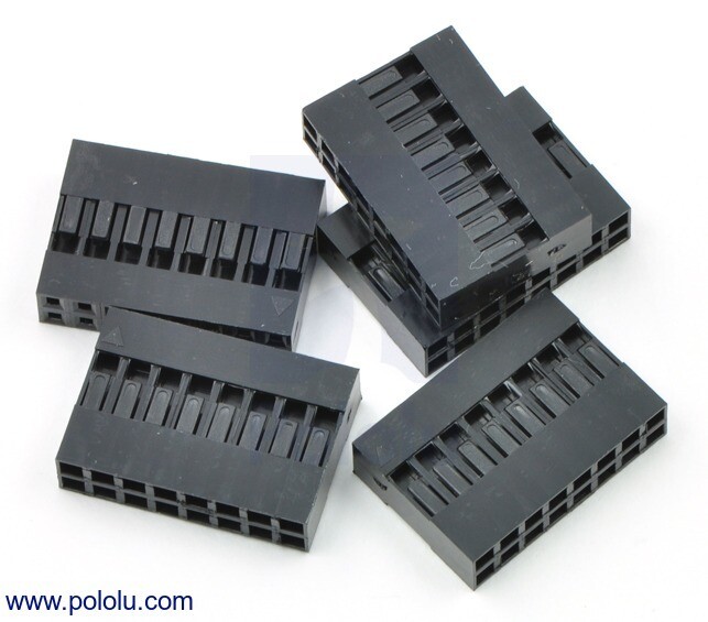 2,54mm DuPont jumper Crimp-hus Stik 2x8Pin 5 pak