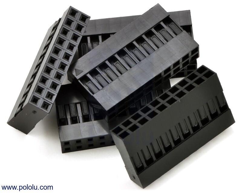 2,54mm DuPont jumper Crimp-hus Stik 2x10Pin 5 pak