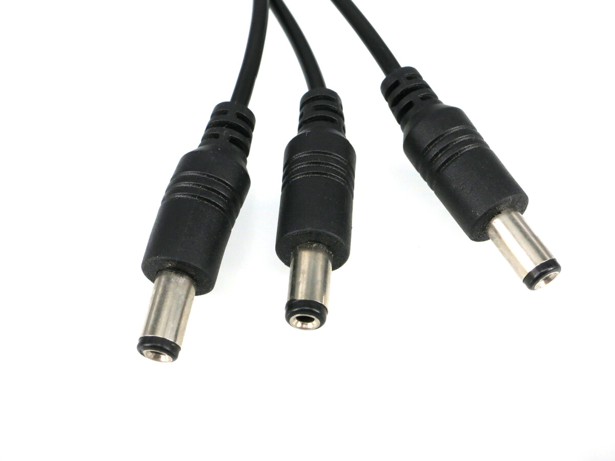 DC-stik 5,5 x 2,1 mm Y-forbinder – Stik DC-kabel til LED-strips Y-forbinder 1:3
