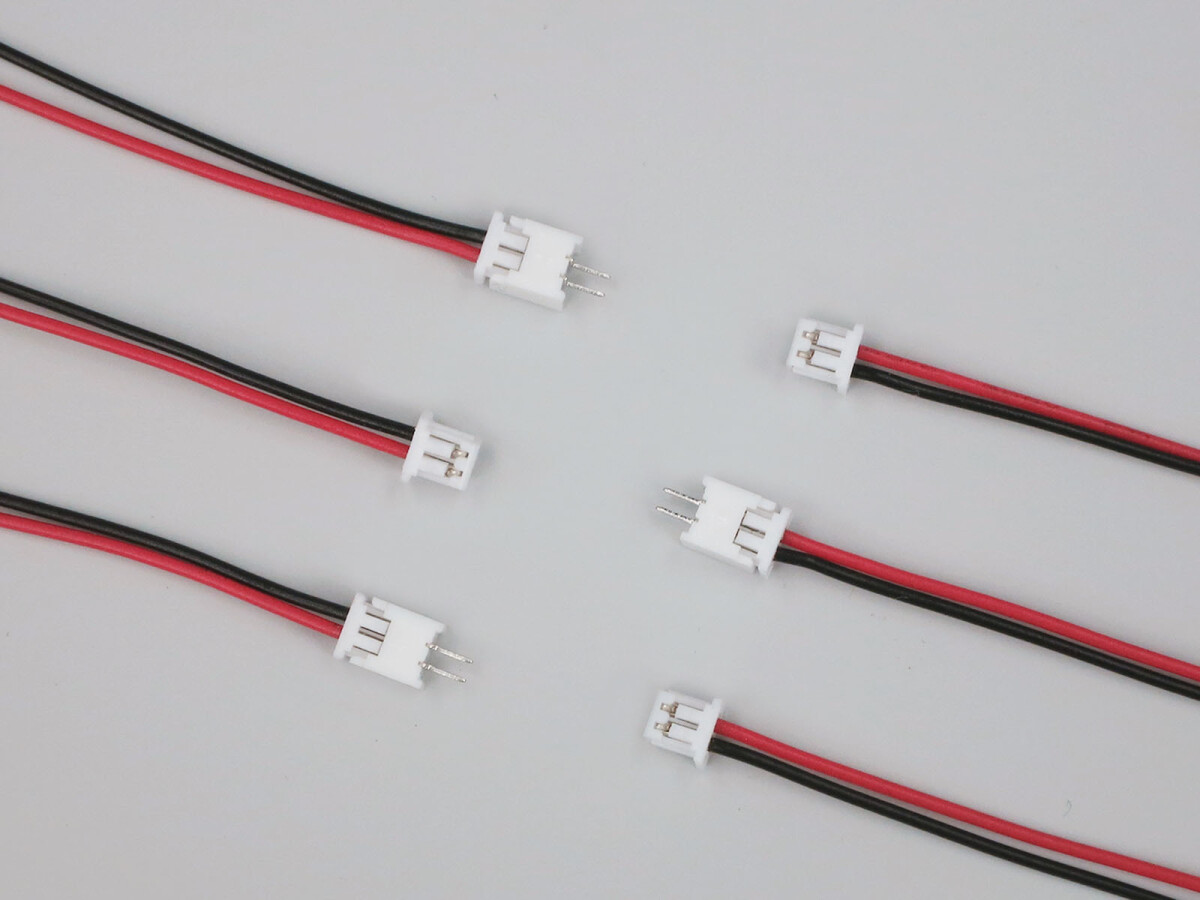 JST 1,25 mm 2-Pin stik med 10 cm kabel (10x Male 10x Female)