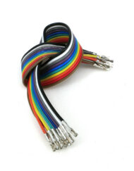 V- TEC Jumper Wires Præ-svejste terminaler Farverig sortiment Kvinde-Kvinde 20 cm