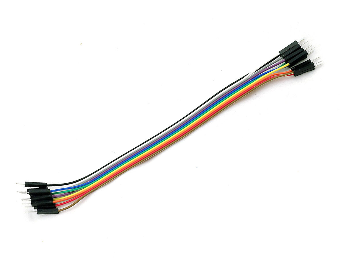 Jumper Wire 10x1Pin Måne til Måne 20cm Kompatibel med Breadboard