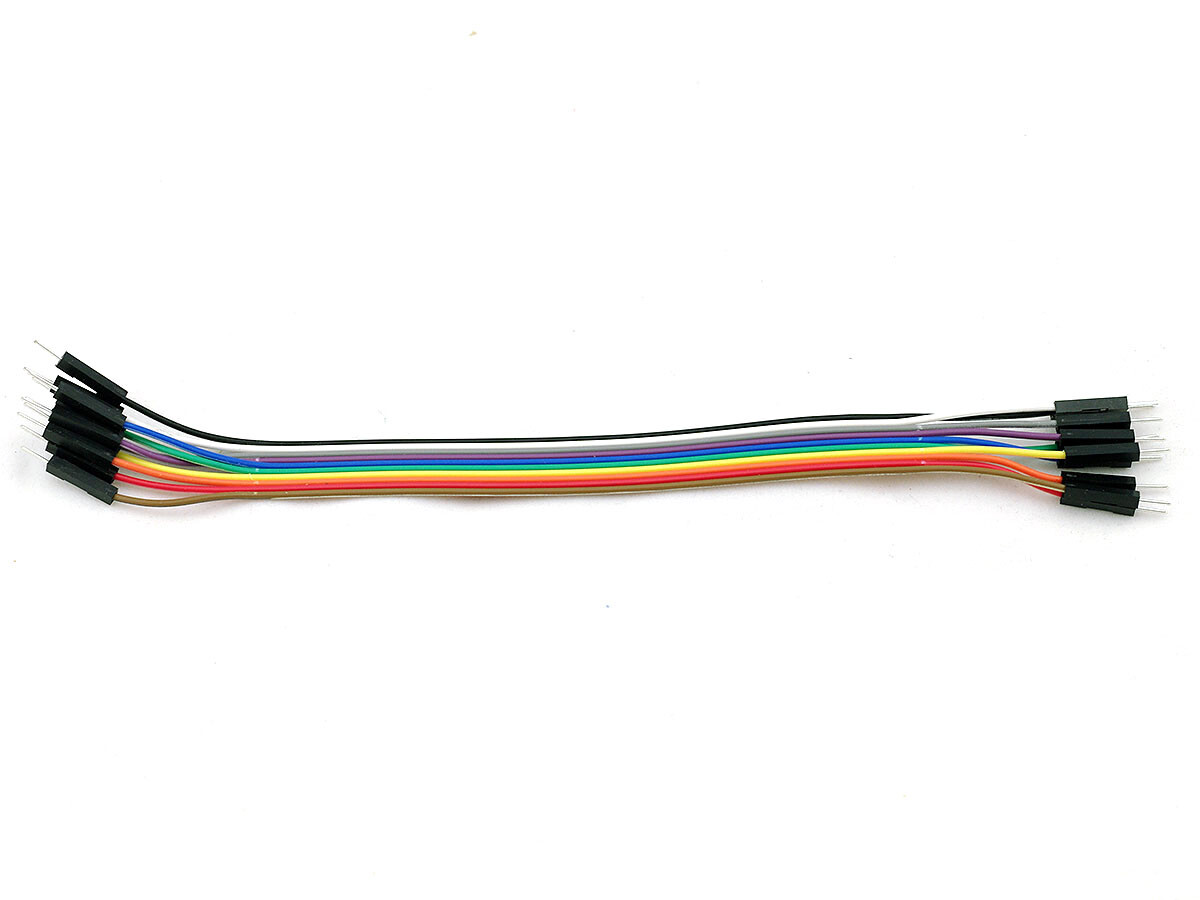 Jumper Wire 10x1Pin Måne til Måne 20cm Kompatibel med Breadboard