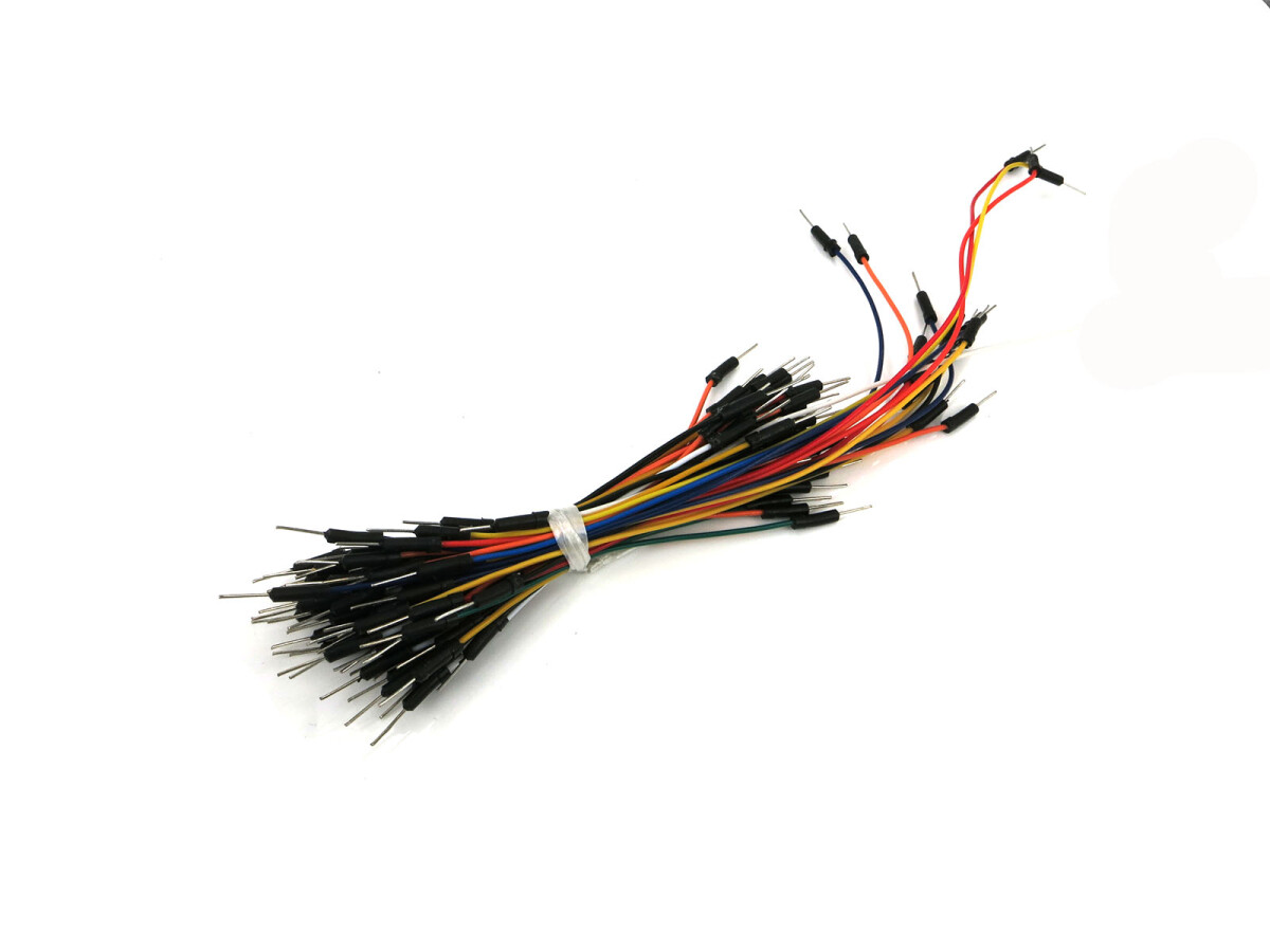 65x Breadboard-kabler, jumper, ledninger, fleksible