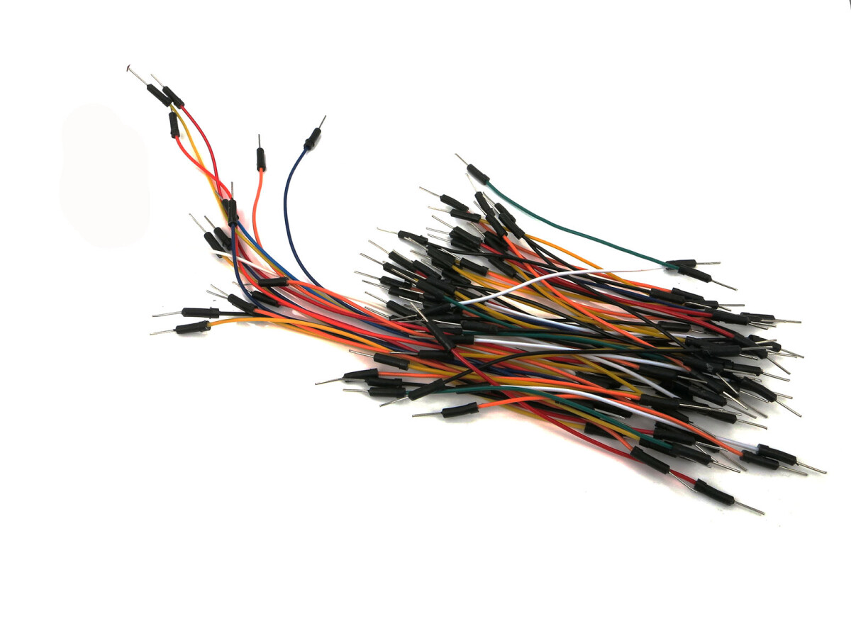 65x Breadboard-kabler, jumper, ledninger, fleksible