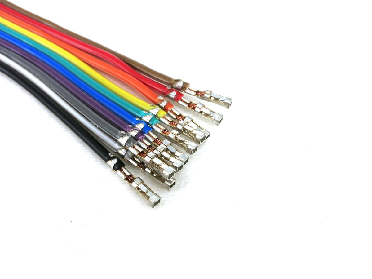 V- TEC Jumper Wires Præ-samlede terminaler 10-stk Rainbow, hun-hun, 10 cm