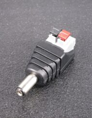 Male Anschlussadapter Adapter DC-Stecker - Terminalblock mit Taster 2 Pins, Schraubenlos
