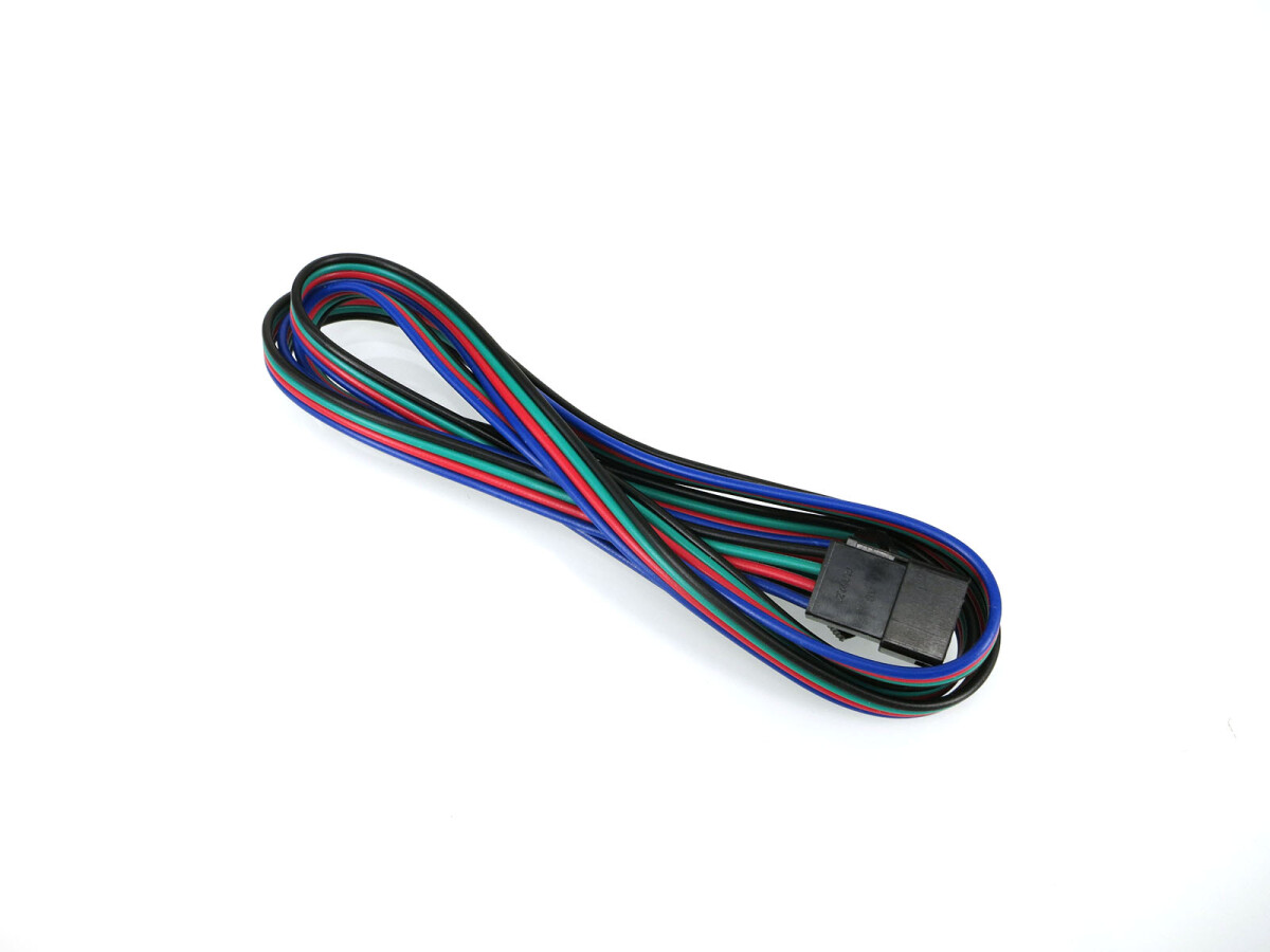 1m forbindelseskabel 4-pin JST SM stik/kontakt til 12V LED-strips
