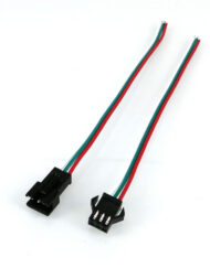 1 Par 15 cm kabel med 3 stifter JST SM kontaktstik/stik til RGB LED-strips