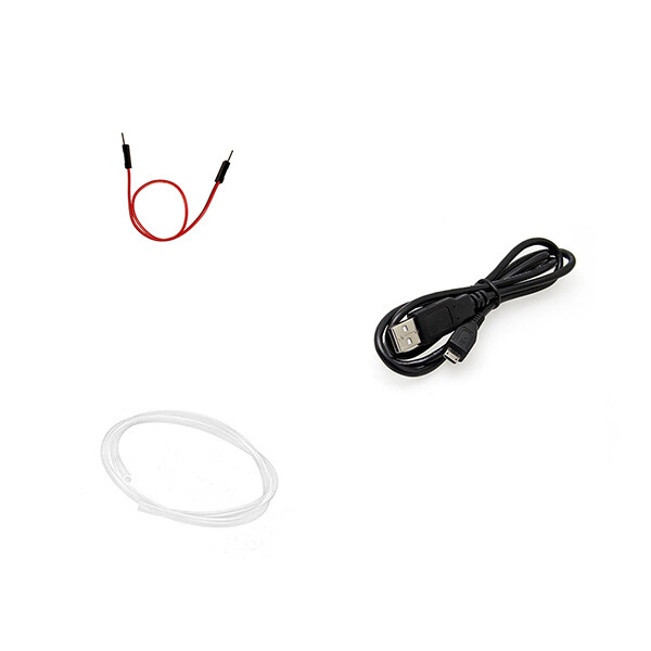 Tilbehørssæt til luftmålestation, fleksibel slange & 1Pin Jump wire Male to Male & USB-kabel Micro B