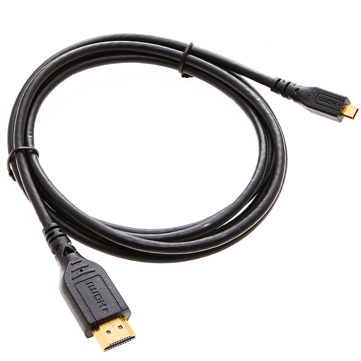 Micro HDMI Type D kabel til HDMI Type A 4K 1.5m sort til Raspberry Pi 4