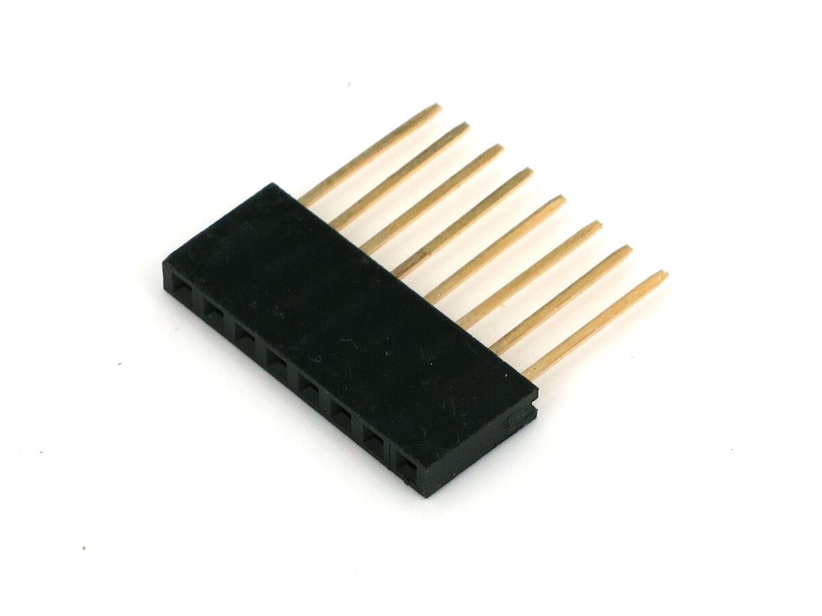 Single Double Row Pin Female Header Buchse Stribe 1x8 Pin Rett lang
