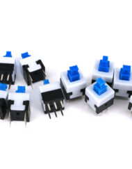10 stk. 12,5x8x8 mm 6-pole Miniatur Selvmonterende Taster-Skifter Indgangstaster