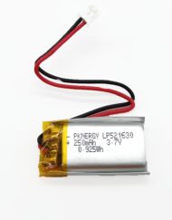 LiPo-Batteri Lithium-Ion Polymer batteri 3,7V 250mAh med JST-PHR-2 stik LP521630