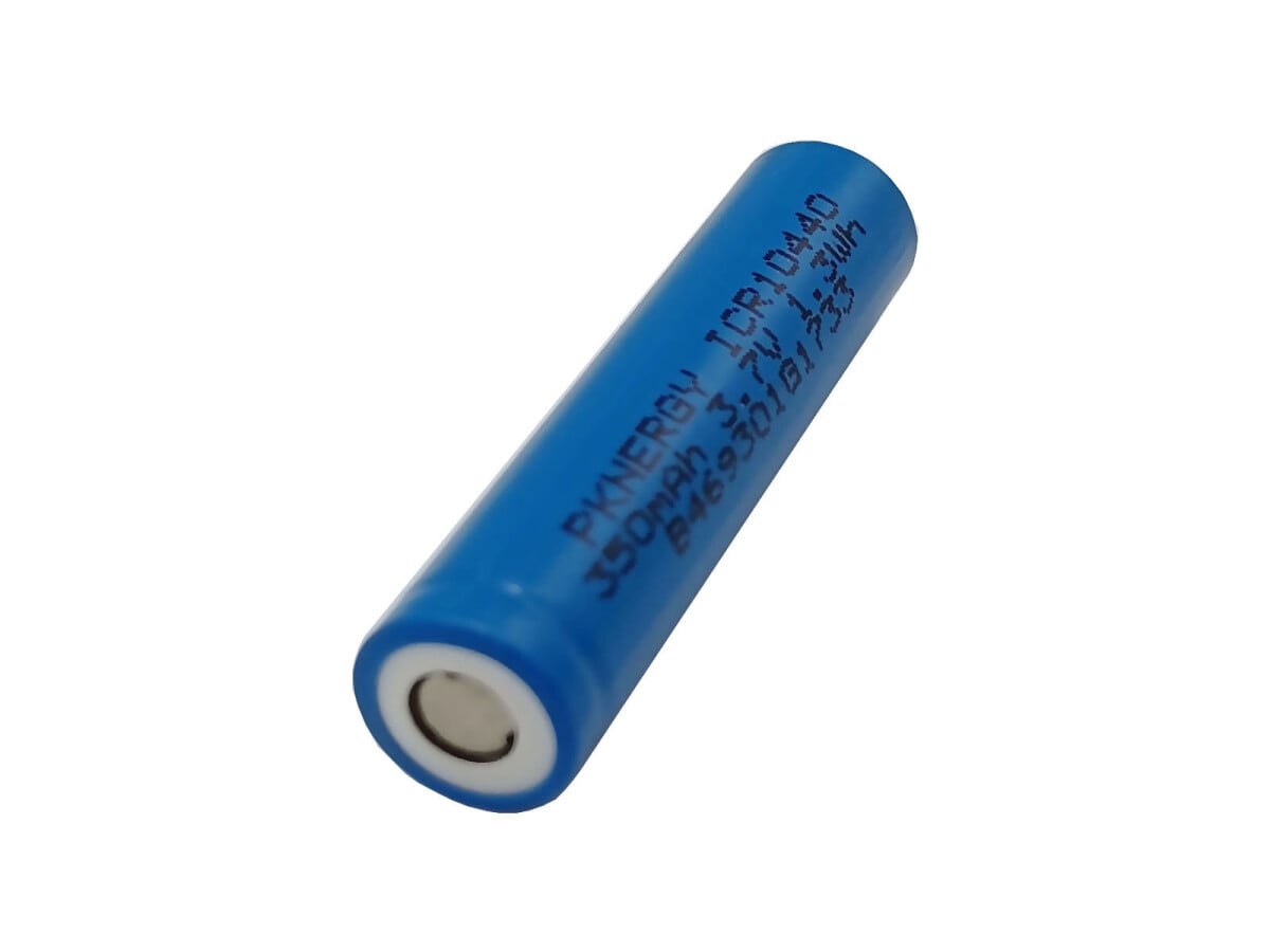 Li-Ion akku, Lithium Ionen batteri, ICR10440 3.7V 350mAh uden beskyttelsesmodul og stik