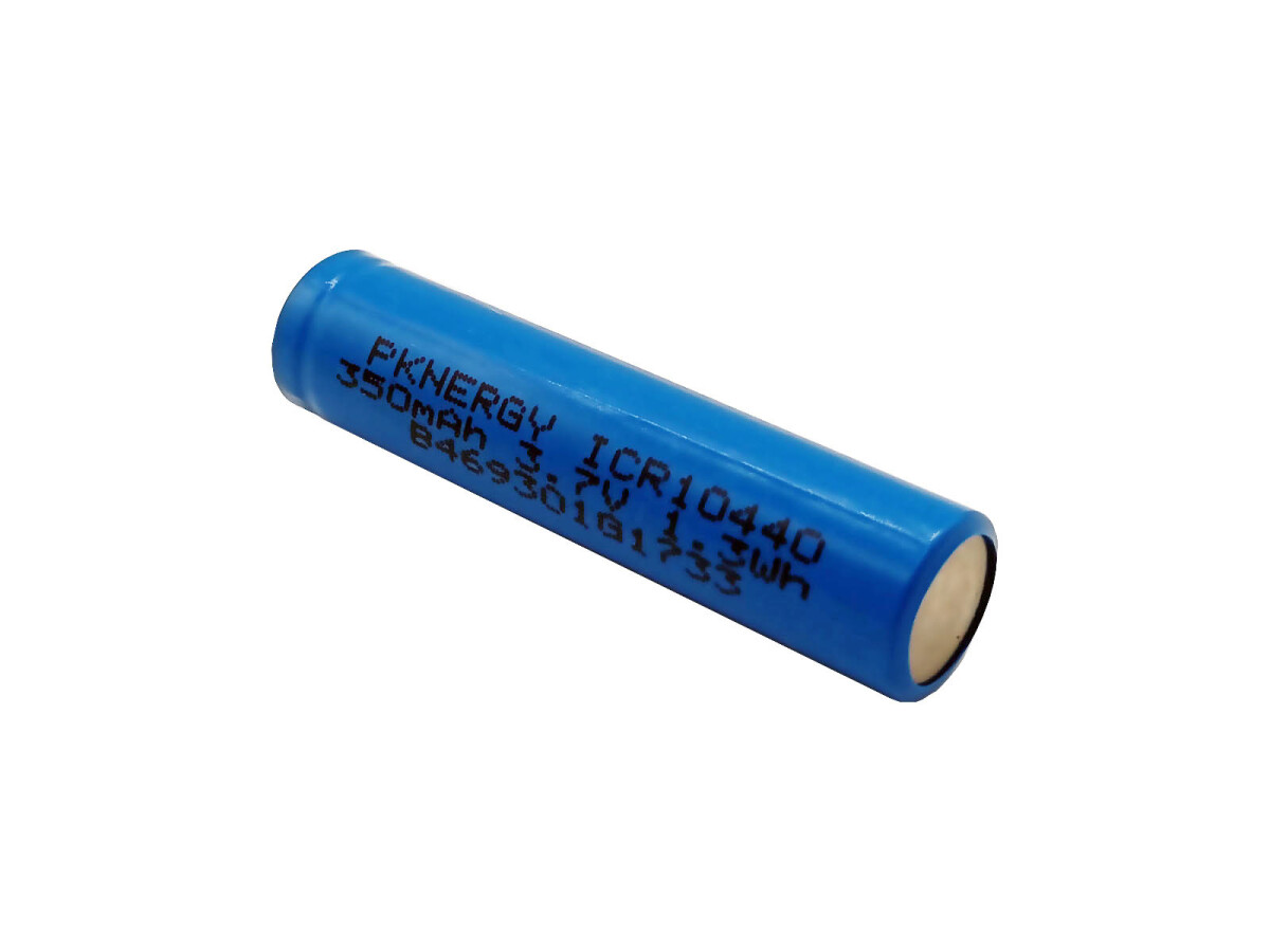 Li-Ion akku, Lithium Ionen batteri, ICR10440 3.7V 350mAh uden beskyttelsesmodul og stik