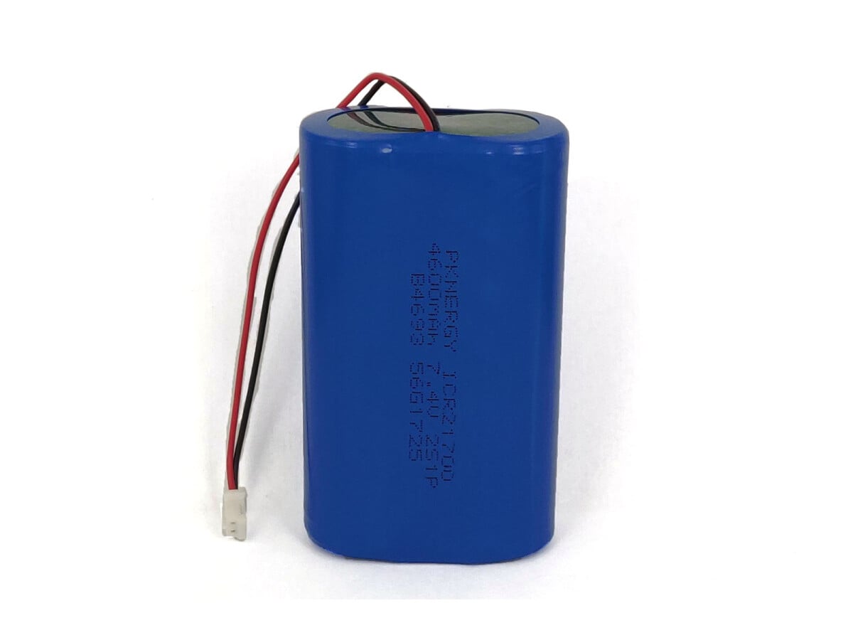 Li-Ion batteri, Lithium Ionen batteripakke, ICR21700 7.4V 4600mAh med JST-PHR-2 stik