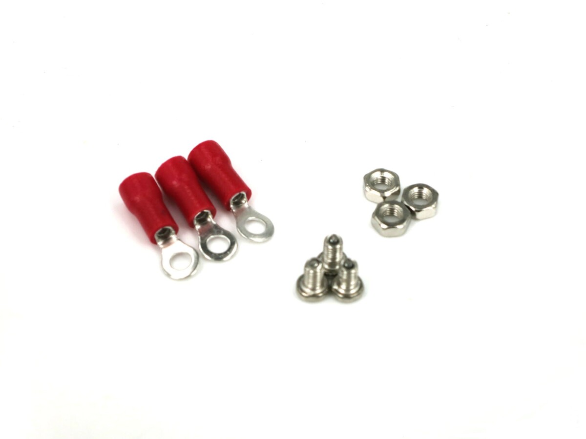 3ST Røde GummipVC Terminals Isoleret Ringforbindelse RC 1,25-3,2mm²