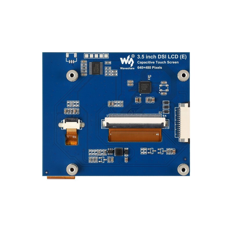 WaveShare 3,5 Zoll DSI Kapacitivt Touch Display, 5-Punkt Touch, 640 × 480 Pixel, IPS Display Panel, Kompatibel med Raspberry Pi Series Boards