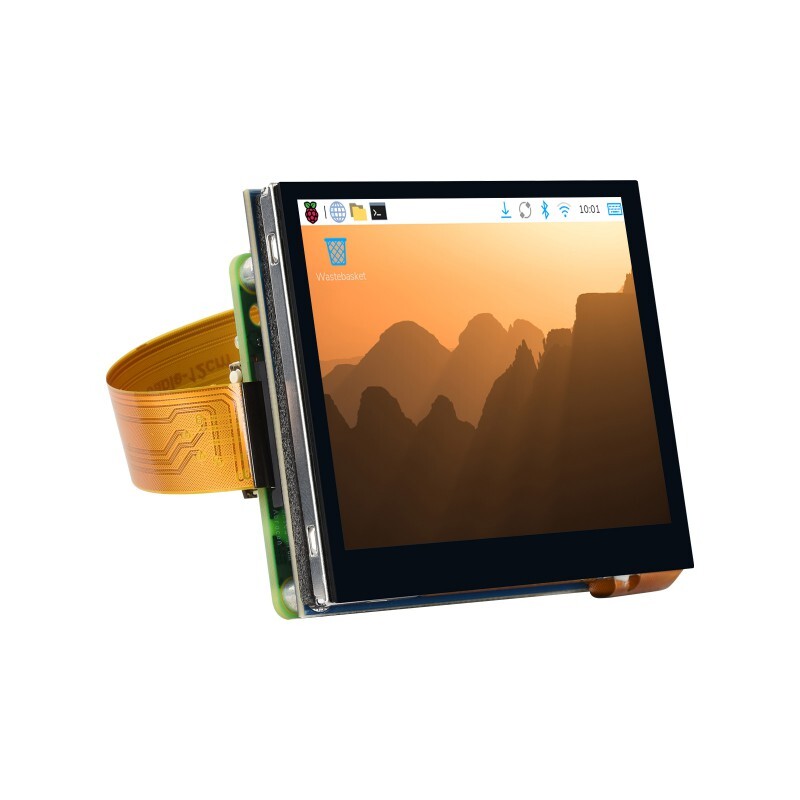 WaveShare 3,5 Zoll DSI Kapacitivt Touch Display, 5-Punkt Touch, 640 × 480 Pixel, IPS Display Panel, Kompatibel med Raspberry Pi Series Boards